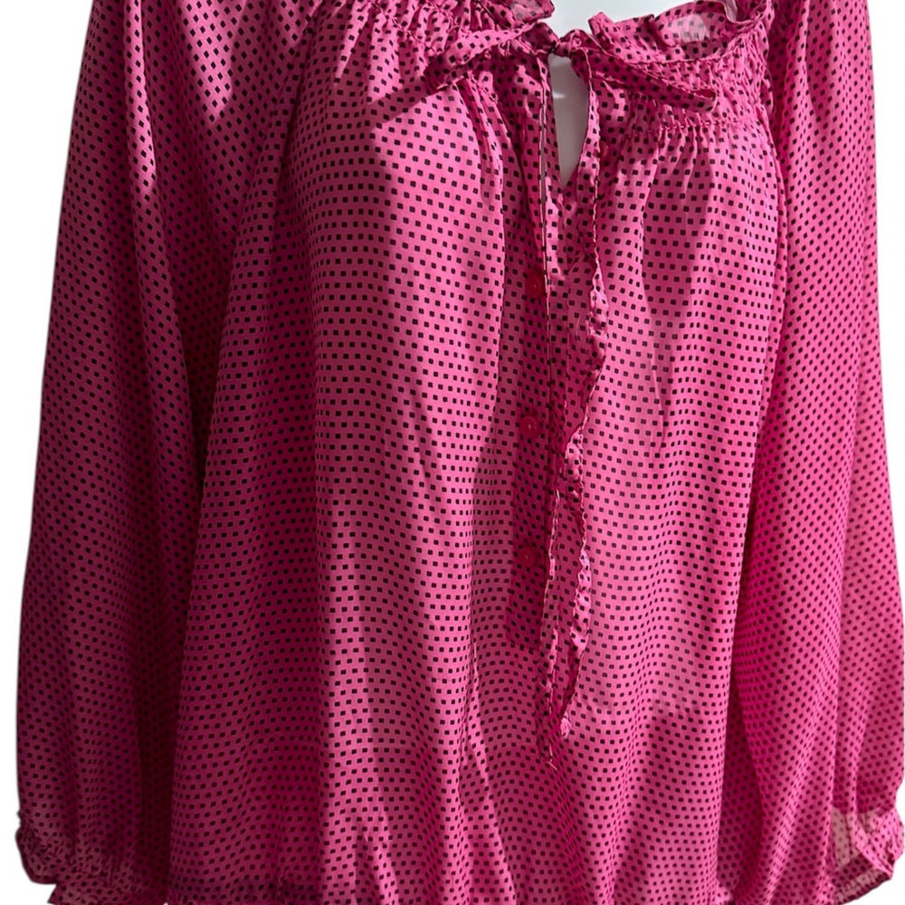 Loft Pink Polka Dot Women's Top